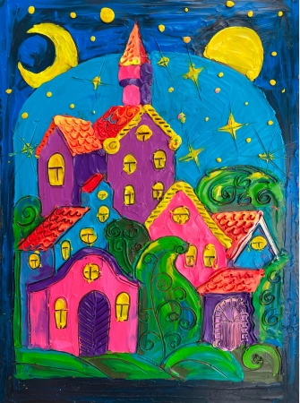 City of Happiness by artist Anastasia Shimanskaya